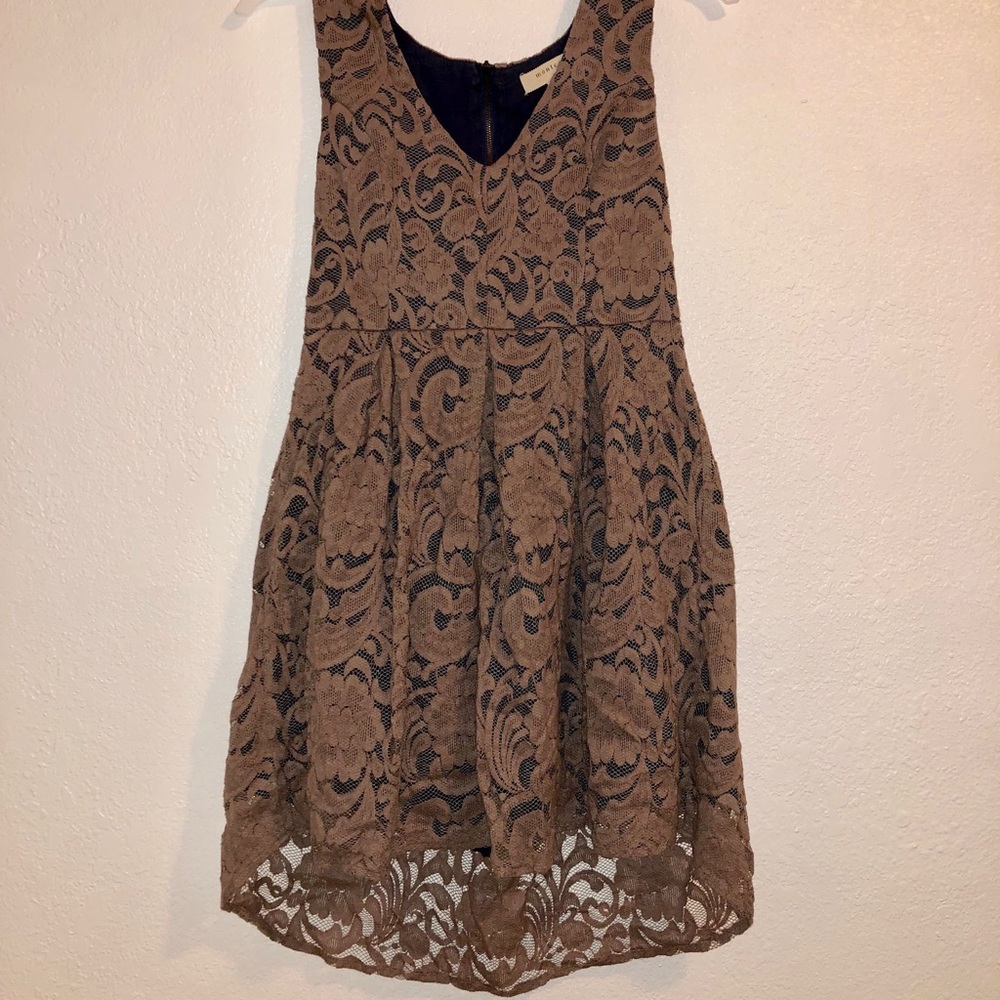 Brown lace dress